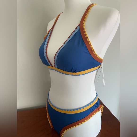 Lucky Brand Avila Hipster Cross Back Bikini Large NWT - Picture 4 of 15